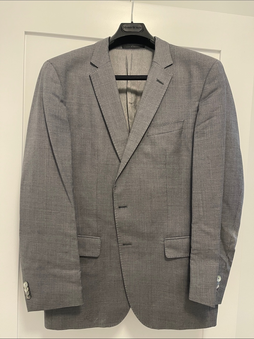 Hugo Boss Men’s Light Gray Single-Breasted Suit Blazer - Picture 1 of 7